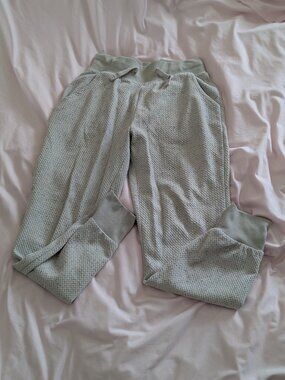 Fleece Factory Grey Quilted Textured Joggers Size M